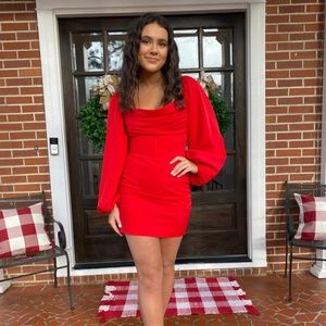 Hello Molly red mini dress size 4(small)